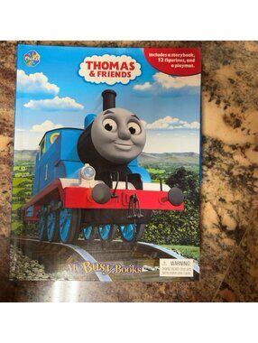 Thomas & Friends My Busy Books Complete Set w/ Book Playmat & 12 Figures